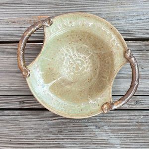 Pottery Stoneware with Handles Handmade Handcrafted